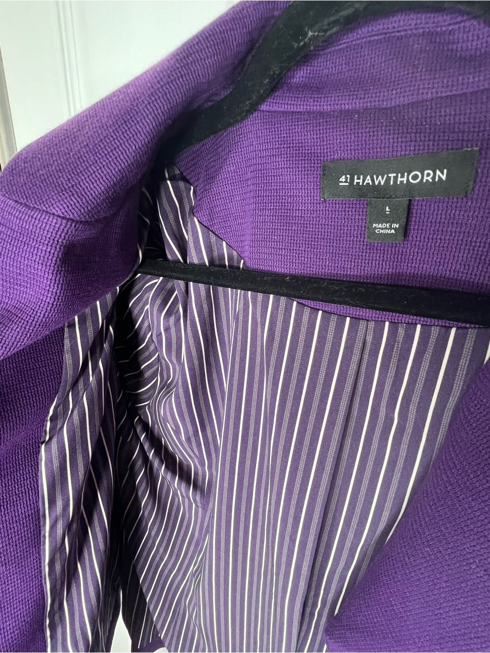 41 Hawthorn Purple Natalie Knit Tailored Blazer - Picture 2 of 12